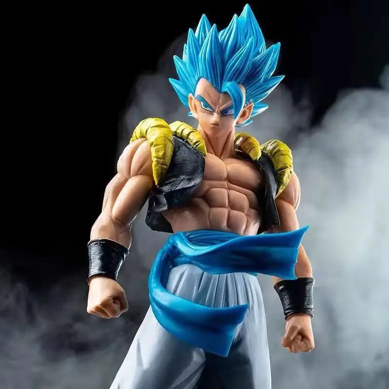 18CM Anime Dragon Ball Z Super Saiyan Blue Gogeta PVC Action Figure Model Toys Desktop Decoraction For Children Gifts