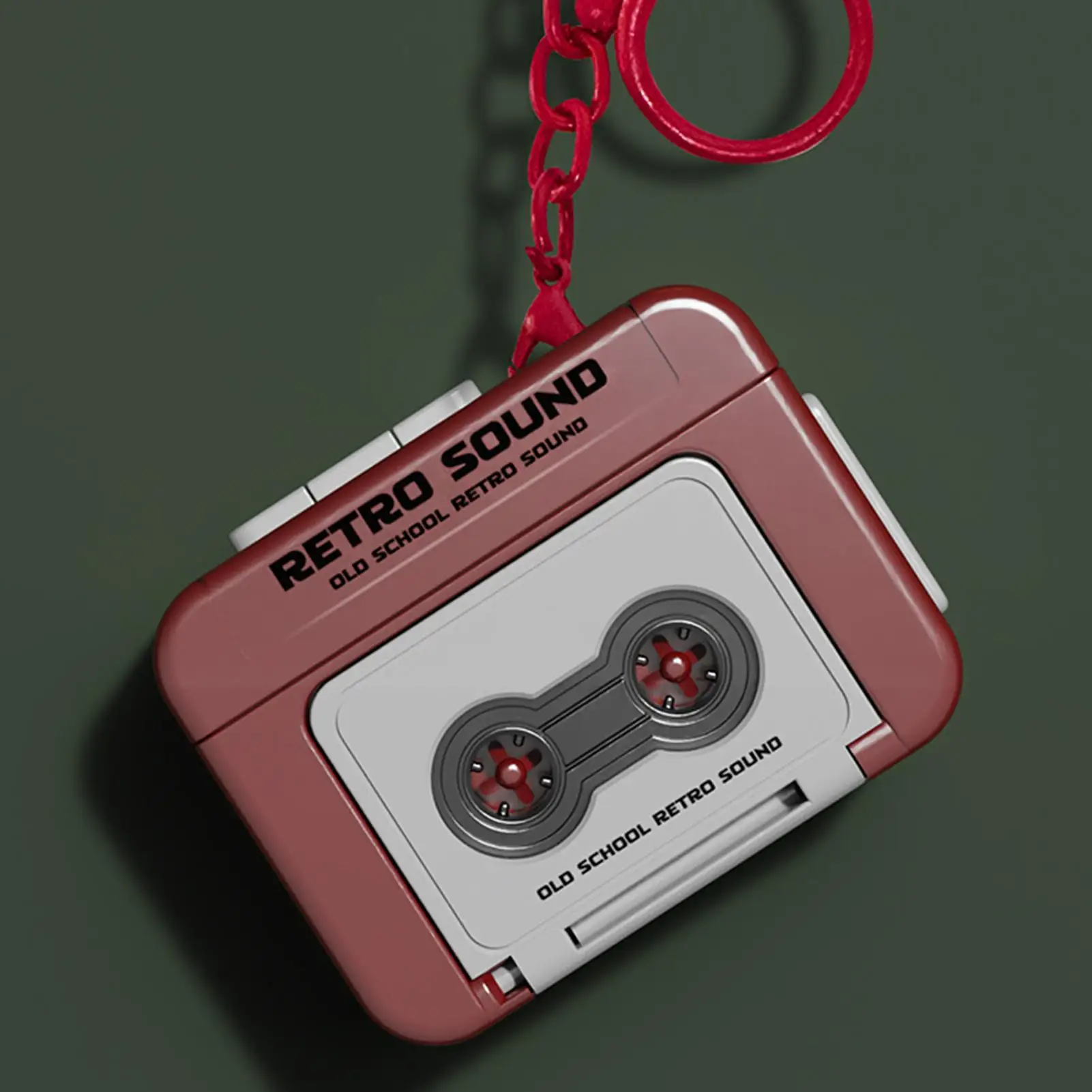 Small Cassette Tape Keychain Cassette Tape Keychain Pendant Compact Design Keychain Decoration For Backpacks Bags MobilePhones