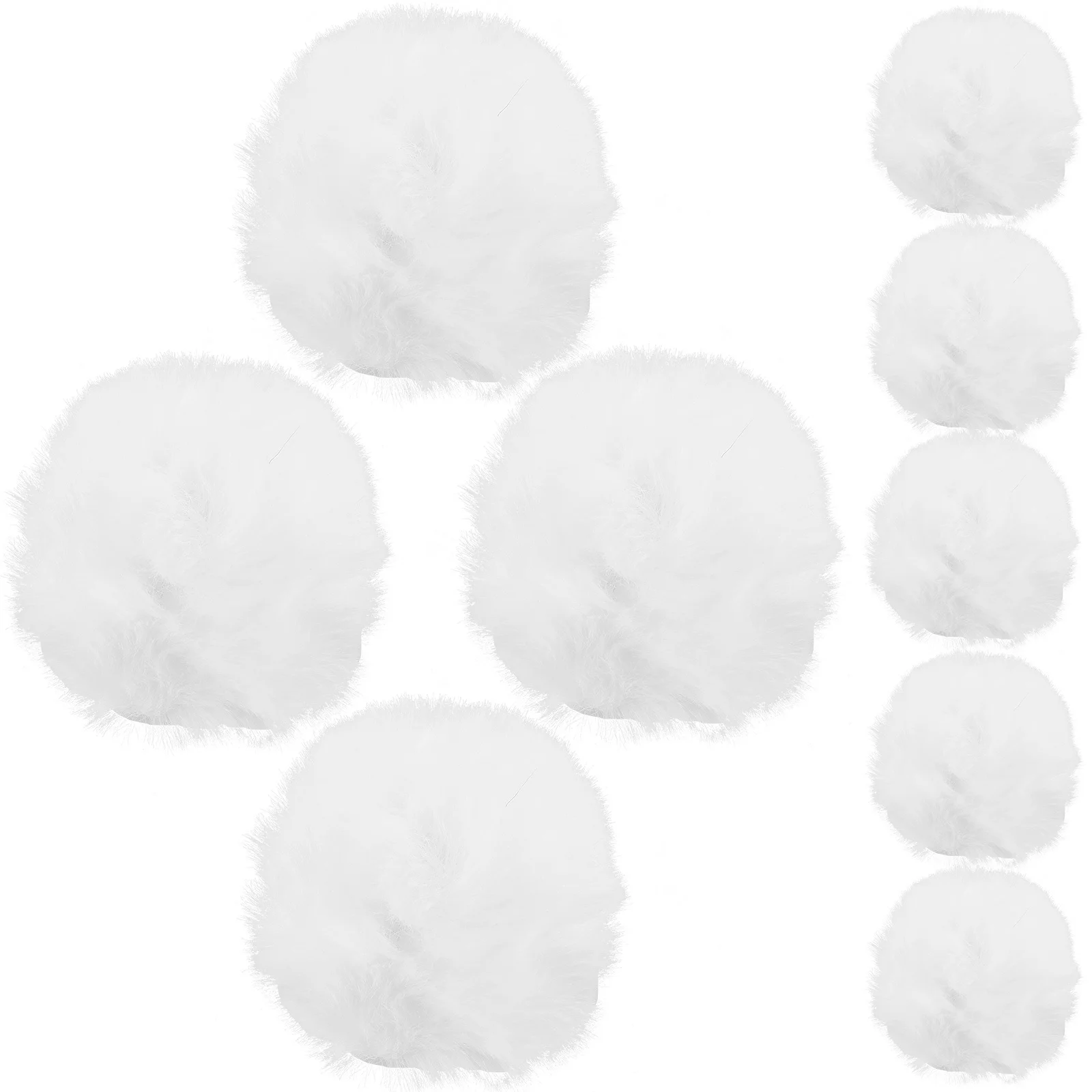 หางกระต่าย 10 ชิ้น สำหรับผู้หญิง ลูกบอลกระต่ายน่ารักพร้อมคลิปโลหะ เหมาะสำหรับงานปาร์ตี้ ชุดแฟนซี ตกแต่งรองเท้า หมวก ของขวัญ หางกระต่าย