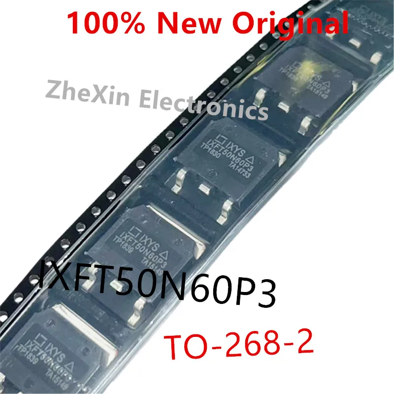 2-5PCS/Lot   IXFT50N60P3  IXFT50N60P3-TRL  TO-268  N-Channel Enhancement Mode Avalanche Rated Fast Intrinsic Rectifier