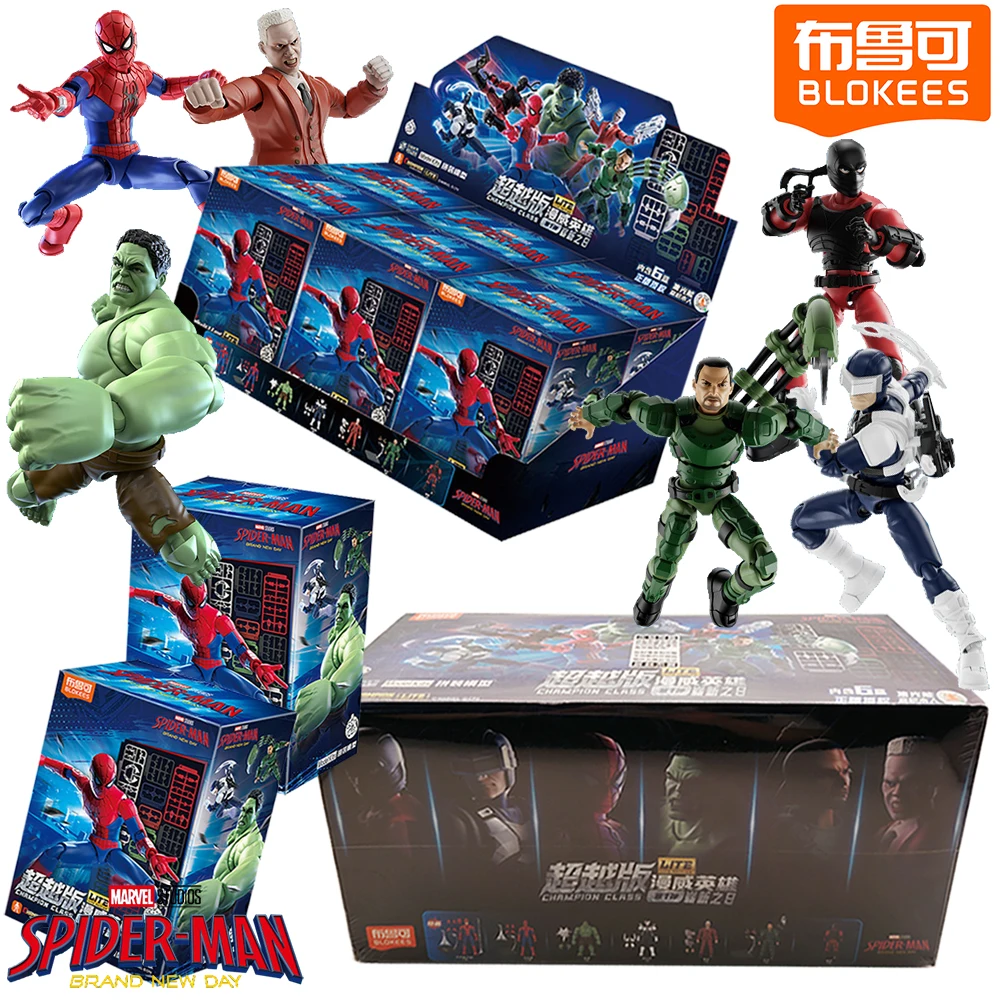 New Official Blokees Marvel Hero Science Fiction Battle Theme Movie Spider Man High Quality Model Kid's Room Desktop Decoration