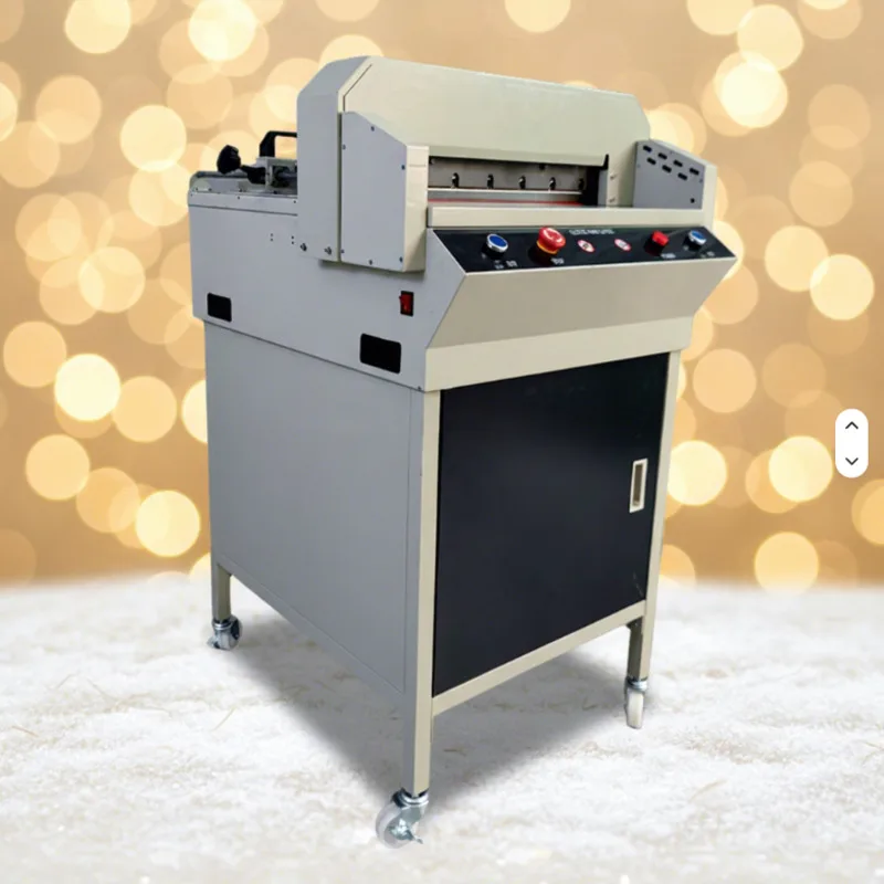 Robust 450V Industrial Grade Manual Paper Slitting Hot Melt Glue Binding Machine Metal Construction for Stationery Manufacturing