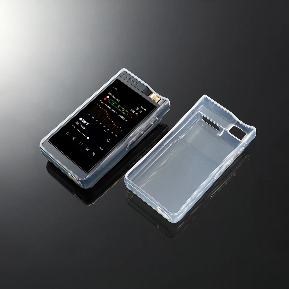 ソフトクリア TPU 保護シェルスキンケースカバー Lotoo PAW GT2 フロントスクリーンプロテクター強化ガラス用