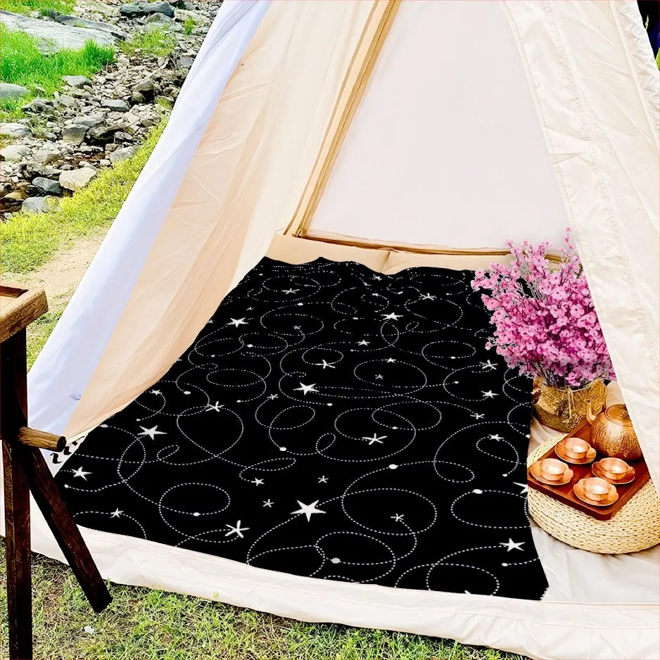 Celestial Night Sky Blanket Reversible Flannel Throw for Stargazers AllSeason Comfort Cosmic Dreams Gift