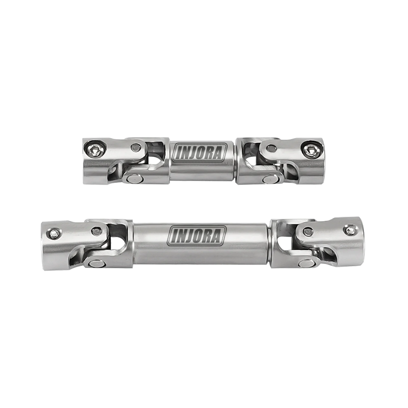 INJORA 2 pièces arbre d'entraînement central en acier inoxydable trempé pour 1/24 RC chenille axiale SCX24 Jeep JLU C10 Bronco Base Camp 4runner  26
