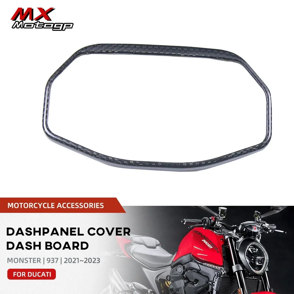 

Motorcycle Carbon Fiber Dashpanel Dash Cover Case Protection For DUCATI Monster 937 2021 2022 2023 Motor Parts Instrument Guard