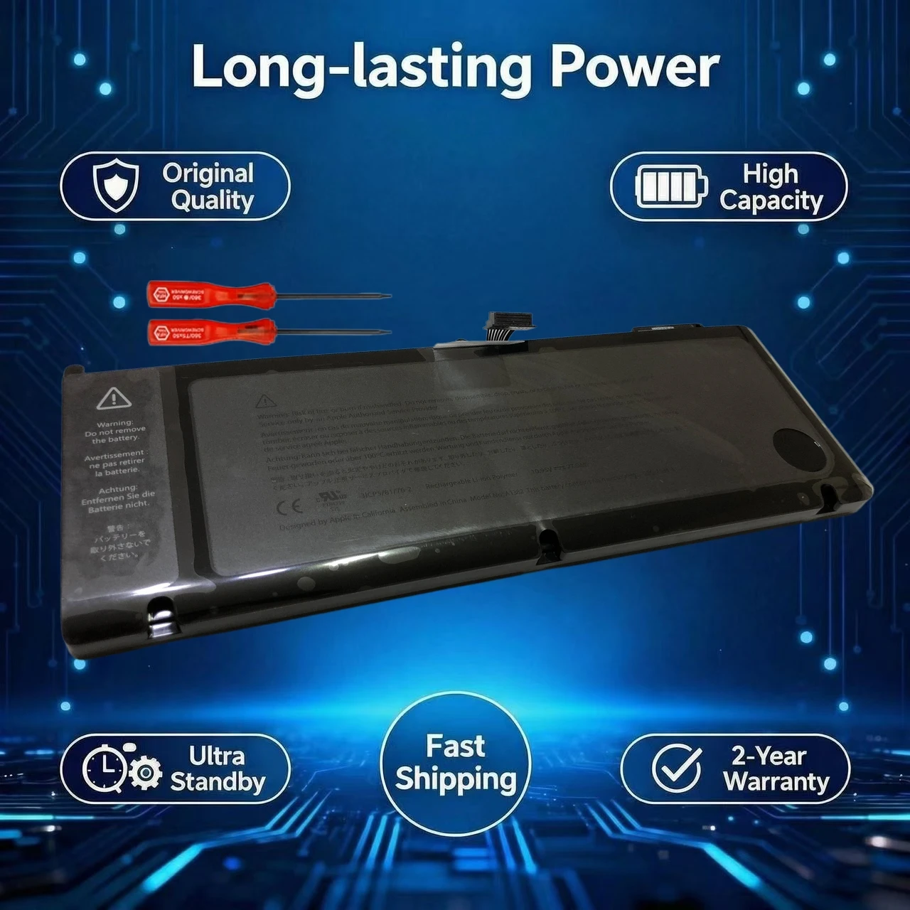 New Original A1382 Laptop Battery for Apple MacBook Pro 15