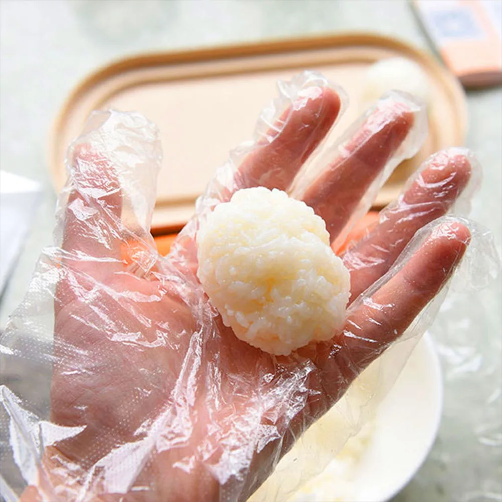 

300pcs Disposable Gloves Transparent Protective Industrial Food Grade Work Gloves Comfortable Cleaning Construction Home