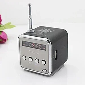 Radio portátil recargable, mini radio portátil, Bluetooth alto, voz portátil, adecuada para computadora, teléfono móvil, música