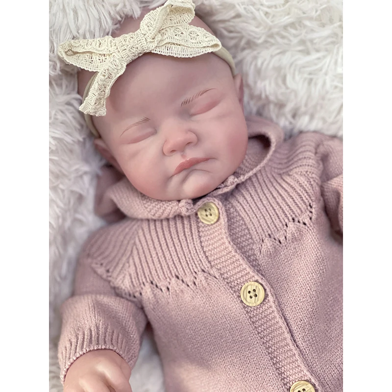 

NPK 19 inch Newborn Baby Reborn Doll August Handmade 3D Skin Top Quality Collectible Art Doll