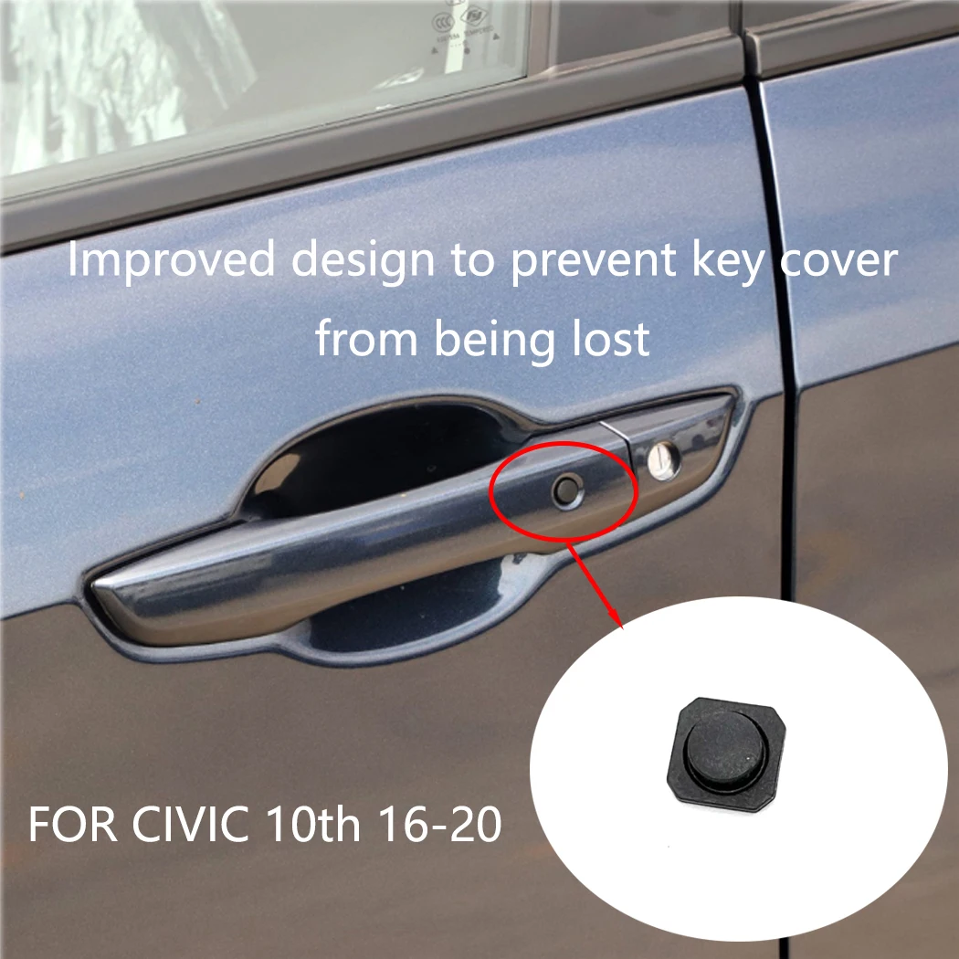 

ESIRSUN FRONT DOOR Exterior Door Handle Small Button Switch Cover Fit For Honda Civic 10th 2016 2017 2018 2019 2020