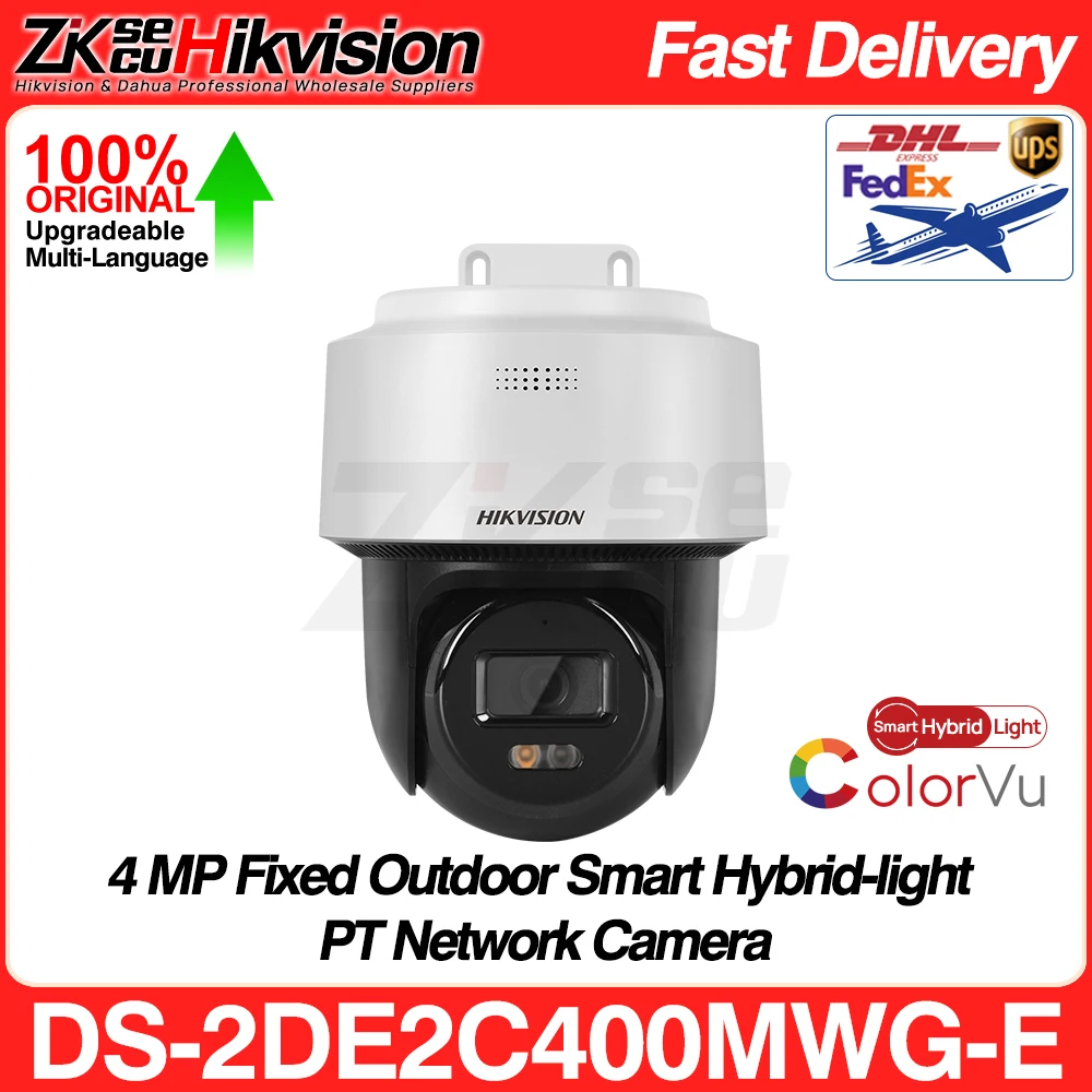 camera ip mini pt hikvision smart hybrid light deteccao humana rastreamento automatico audio bidirecional slot sd ip66 ds2de2c400mwg e 4mp 01