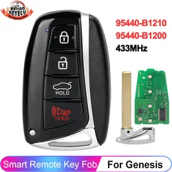 KEYECU p/n: muslimatexb per Hyundai Genesis 2015 2016 2017 Smart Remote 433MHz Key Fob ID FCC: muslimah