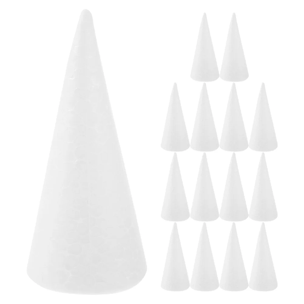 20 Pcs Home Decor Cone Craft Crafting Foam Cones Christmas Tree Ornament