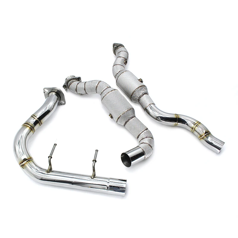 Head Section High flow Pipes Exhaust Pipes branch downpipe Exhaust Pipe with catalyst for Ford F150 3.5TT 2015-2019