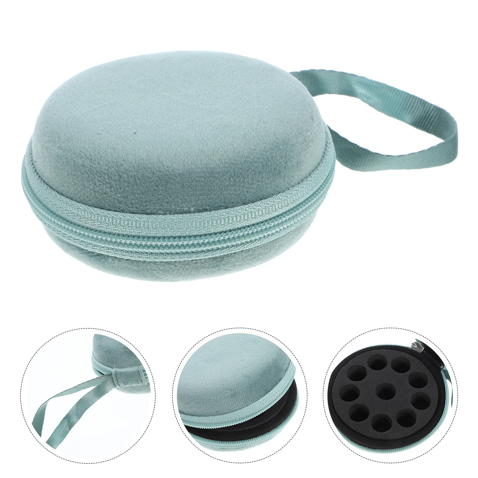 

1pc Essential Oil Bottle Organizer Bag Portable Travel Case For Storage Durable Pouch Holder Bag Makeup Organiser Case