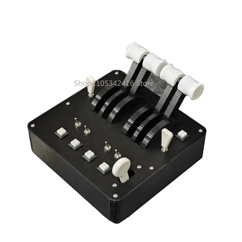 Universal Flight Simulator Aircraft Throttle Box 16-bit Precision USB Plug & Play for MSFS X-Plane Prepar3D