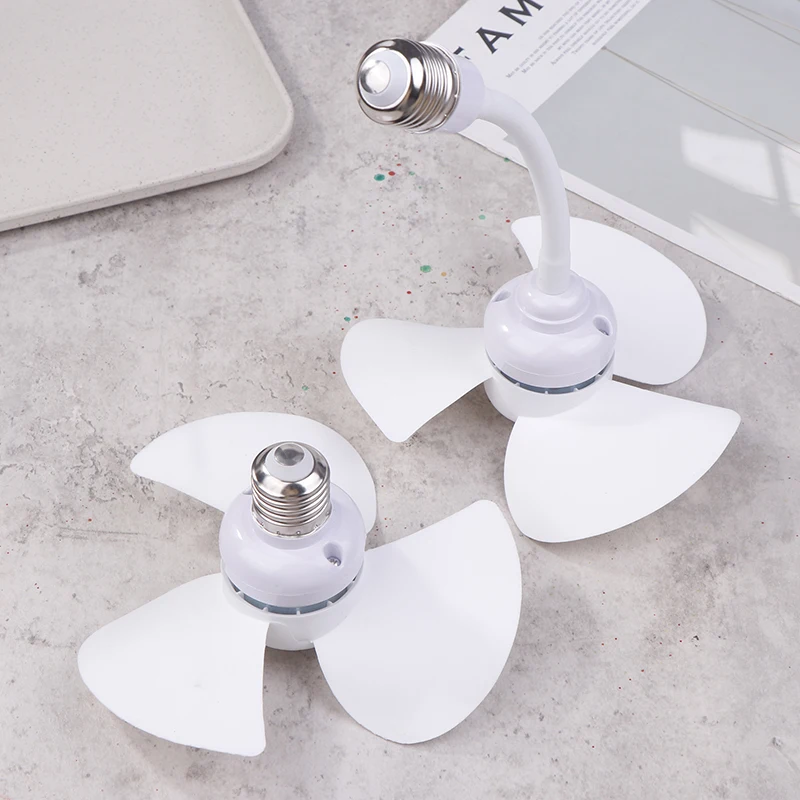 Small Cooling Fan E27 Screw Home Ceiling Fan Desktop Electric Fan For Kitchen Bedroom Dormitory Living Room Study Table Fans