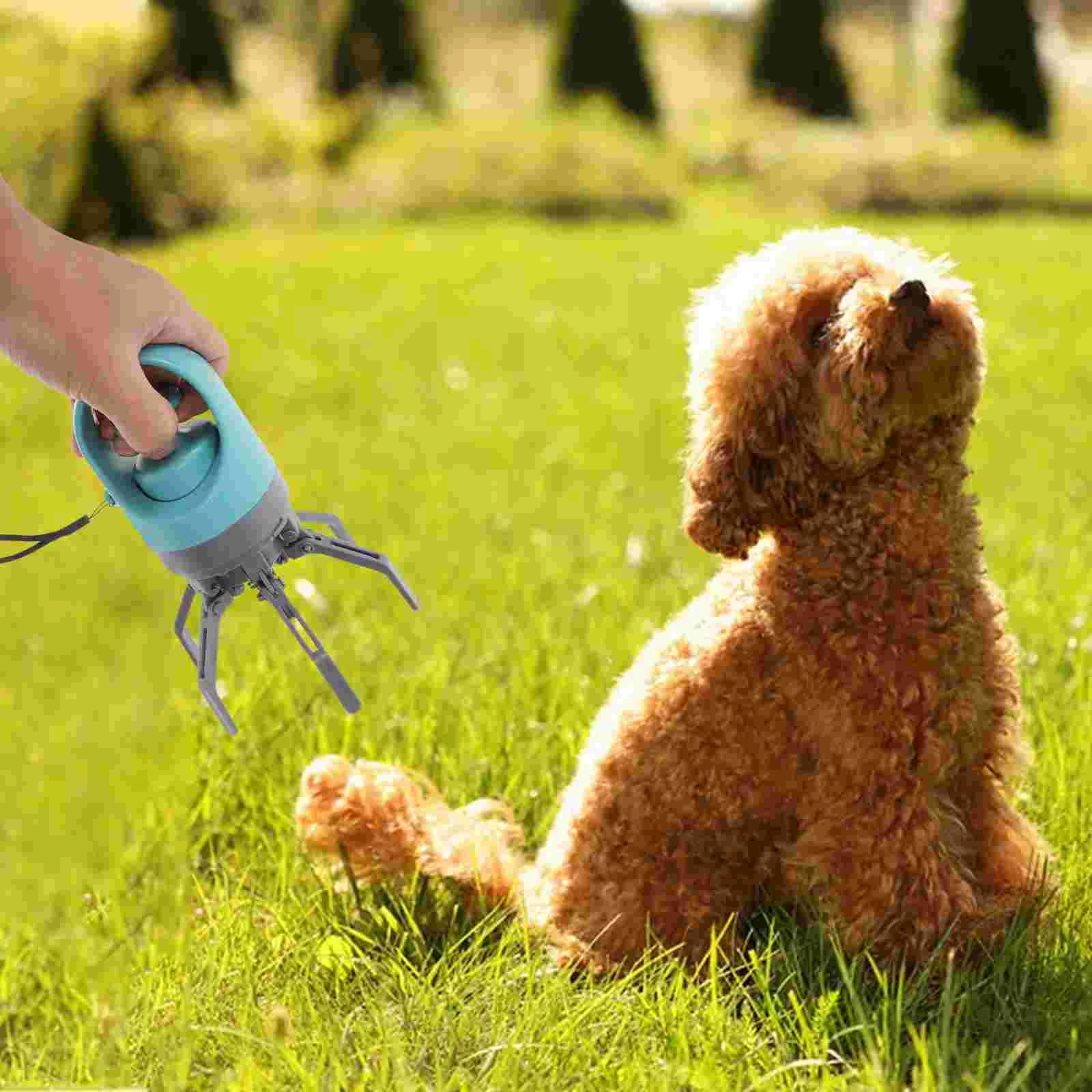 Toilet Dog Poop Trash Can for Outdoors Bag Waste Dispenser Pooper Scooper Yard Large Dogs Cat Walker Picker Heavy Claw