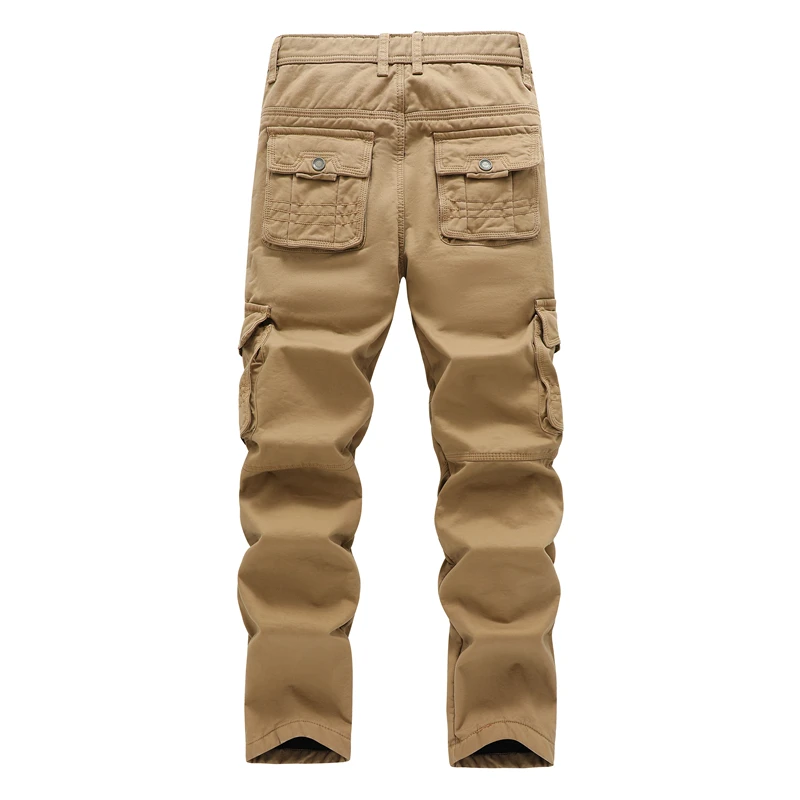 Pantalon décontracté à manches droites pour hommes avec poches, Fjoptics en peluche, Isolation anti-oxydants, Mode grand 42, Vêtements de travail, Nouveau