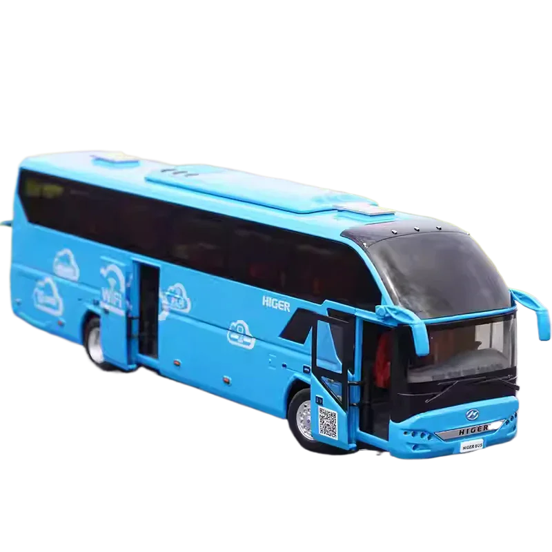 Classic Collectible 1:42 Higer KLQ6125B H92 Tourist Coach Scale Model, Alloy Suzhou King Long Bus Miniature for Gift