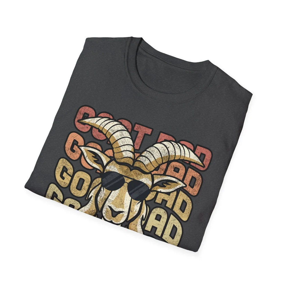 Goat Dad T Shirt Fathers day Gift Funny Quotes Classic Vintage Tee Clothing