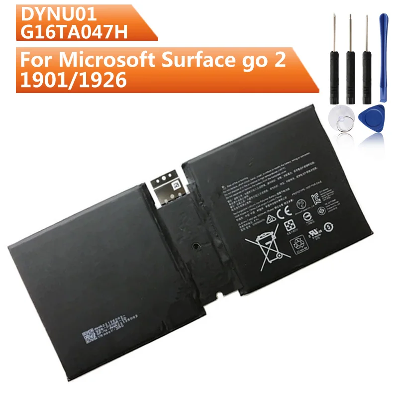 

Сменный аккумулятор DYNU01 G16TA047H для Microsoft Surface go 2 1901/1926, аккумуляторная батарея 3500 мАч с бесплатным инструментом