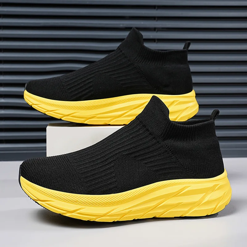 

Hot Sale Men Shoes Fashion Breathable Couple Casual Shoes Plus Size Lightweight Slip on Loafers High Quality Chunky Men Sneakers