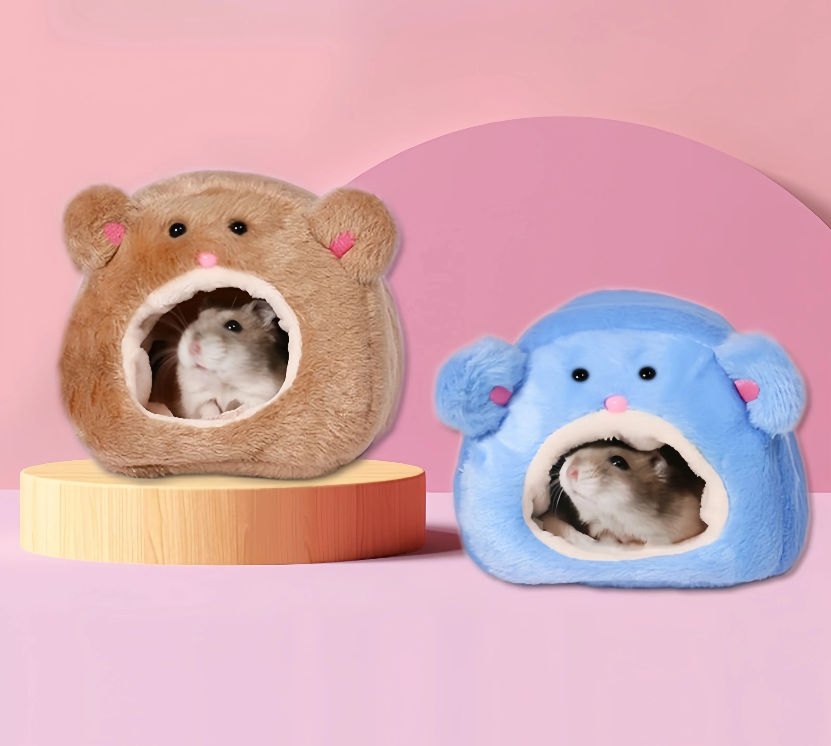 

Bear Shape Winter Warm Hamster House Comfortable Bird House Hamster Bedding Hamster