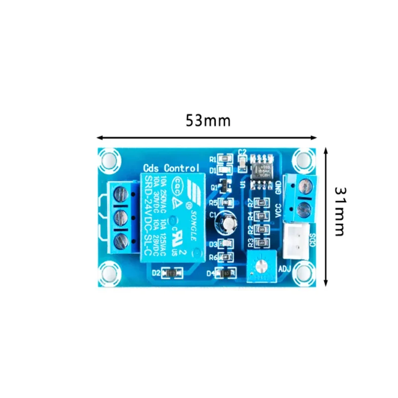 XH-M131 DC 5V 12V 24V Light Control Switch Photorelay Photoresistor Relay Module Detection Sensor brightness Automatic Control