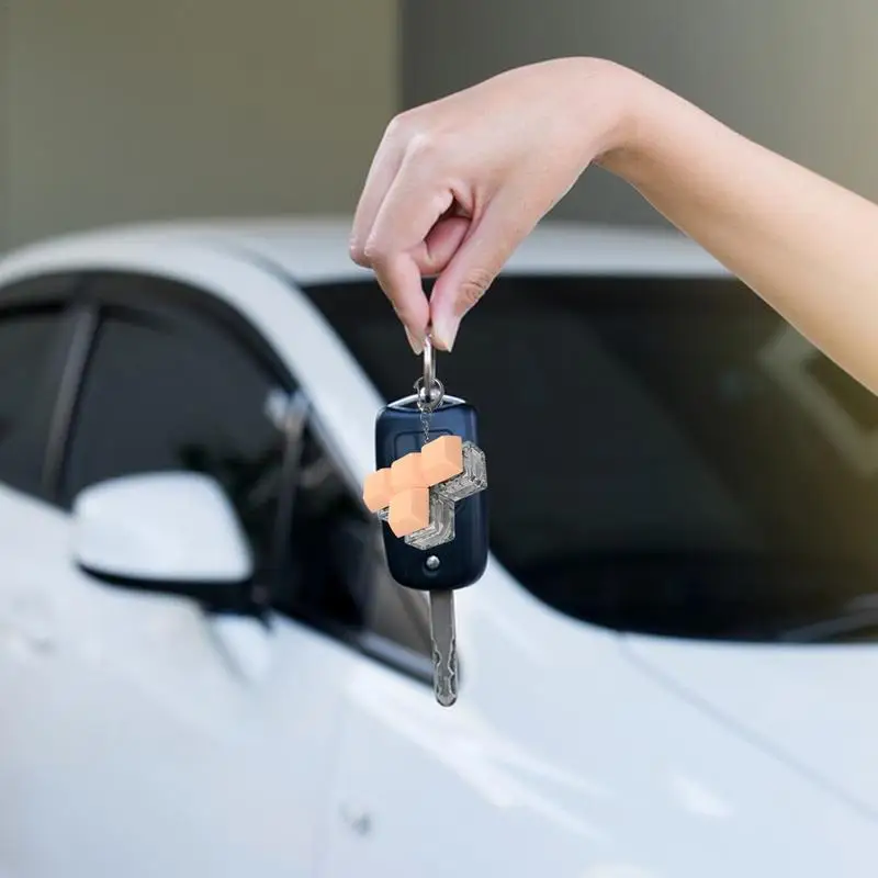 키보드 리모콘 장난감, 4 단추 샤프트 테스터, 편안한 단추 손가락 장난감, 키 체인, 감각 장난감, 남녀공용