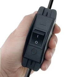 Inline Cord Switch 16A 30A AC/DC 250V Heavy Duty Push Button To On-Off