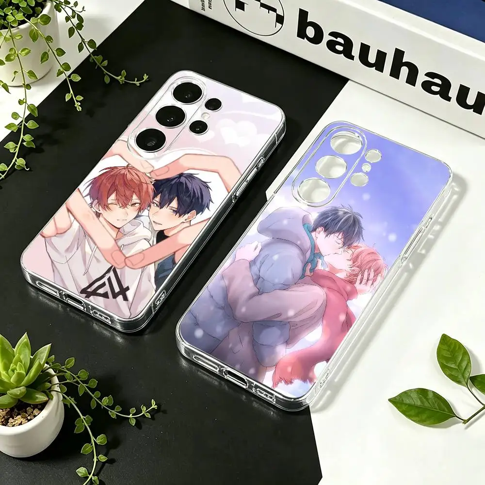 G-GIVEN Anime Love  Clear Phone Case For Samsung S24 S23 S22 S21 S20 S10 Note 20 Ultra Note 10