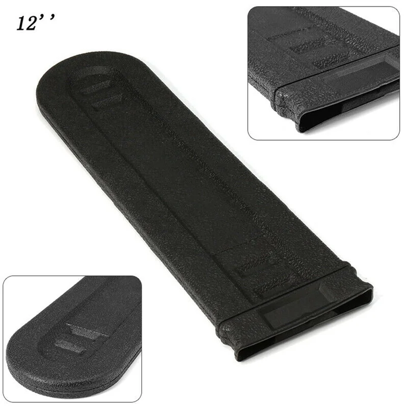 

AS60-3X 8 Inch-12 Inch Chainsaw Bar Cover Scabbard Guard Universal Guide Plate For Stihl Chainsaw Bar Protective Cover Black