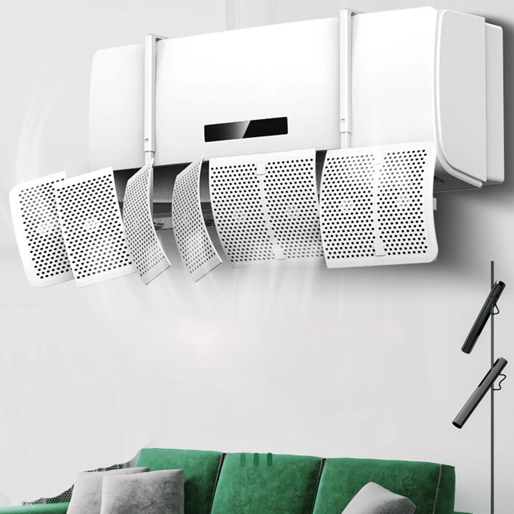 8 Leaf  Air Conditioner Wind Deflector Anti-Direct Blowing Outlet Baffle Wall-Mounted Adjustable Air Outlet Wind Deflector