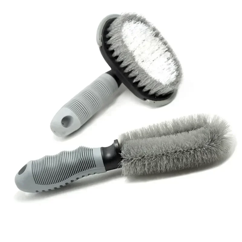 New Car Wash Nylon Brush Wheel Tire Rim Scrub Brush Car Truck Motorcycle Bicycle Washing Cleaning Tool Car Accessories City Wolf