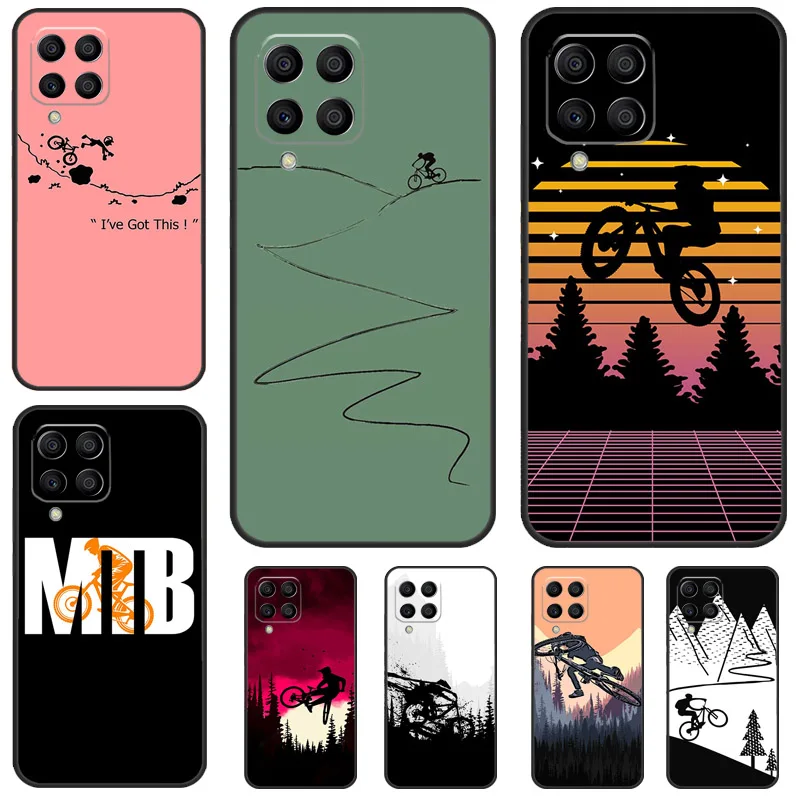 MTB Mountain Bike Cycling Bicycle Case For Samsung Galaxy M34 M14 M54 M21 M51 M12 M32 M52 M13 M23 M33 M53 M20 M31s M30s Cover