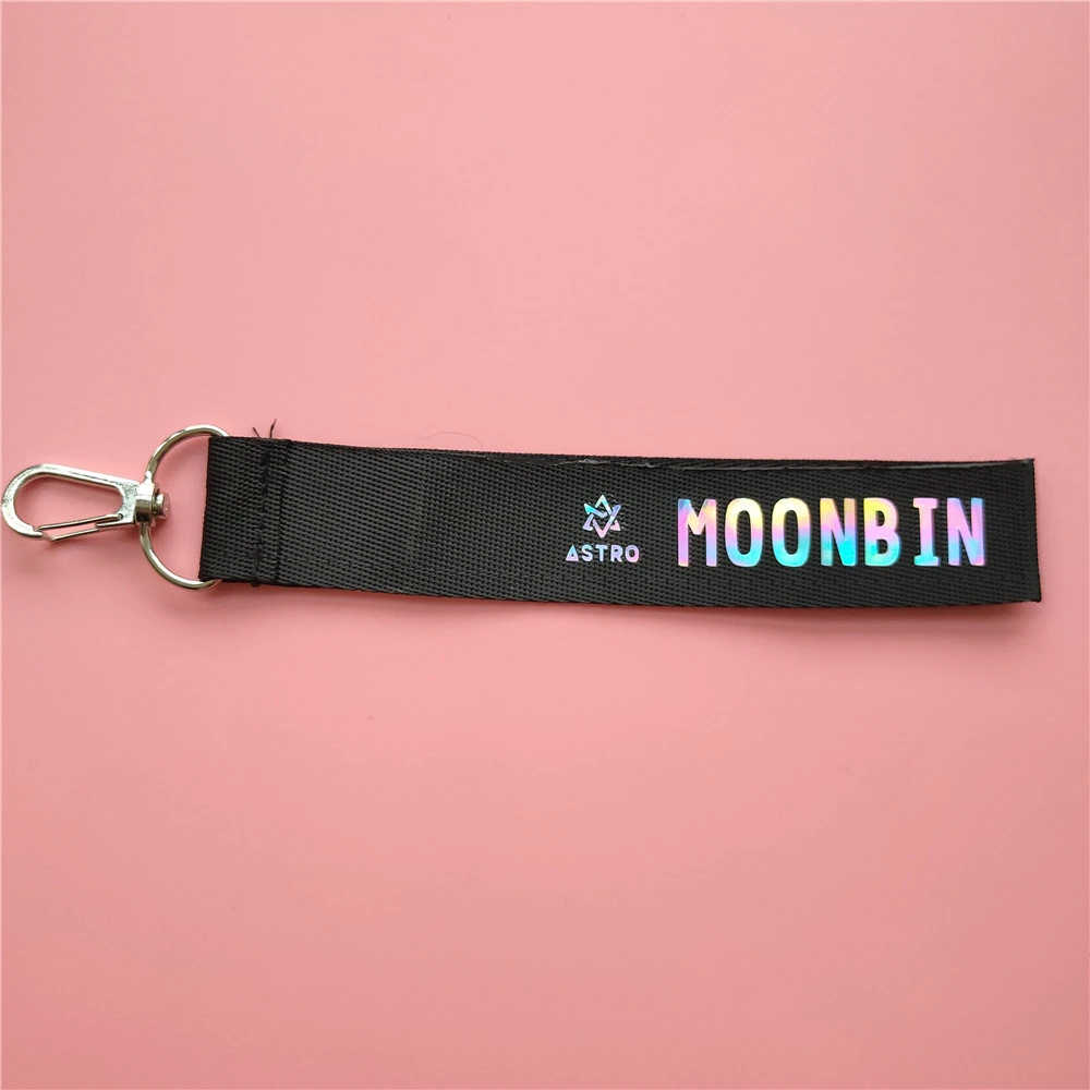 KPOP ASTRO Laser Mobile Phone Rope Fashion Keychain Keyring Pendant Bag Accessories Fans Gift EunWoo MOONBIN ROCKY EUNWOO D86