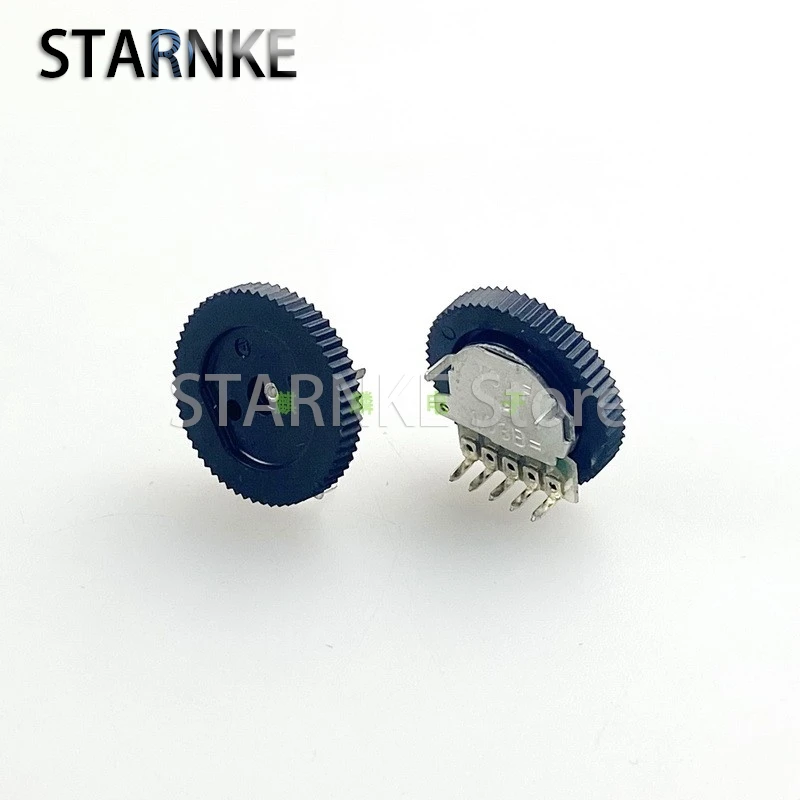 20PCS 17.2*2.5mm Dial Gear Potentiometer B10K 5-Pin Radio Volume Wire Controlled Earphones