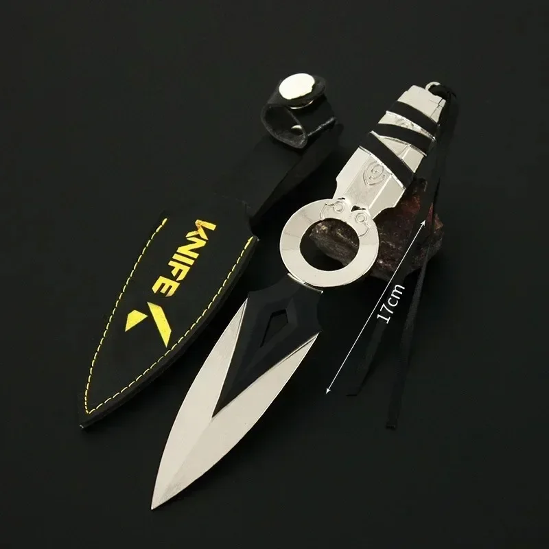 17cm Valorant Weapon JETT Kunai Melee Weapon Model Metal Collections Accessories Game Peripheral Crafts Toys for Holiday Gifts