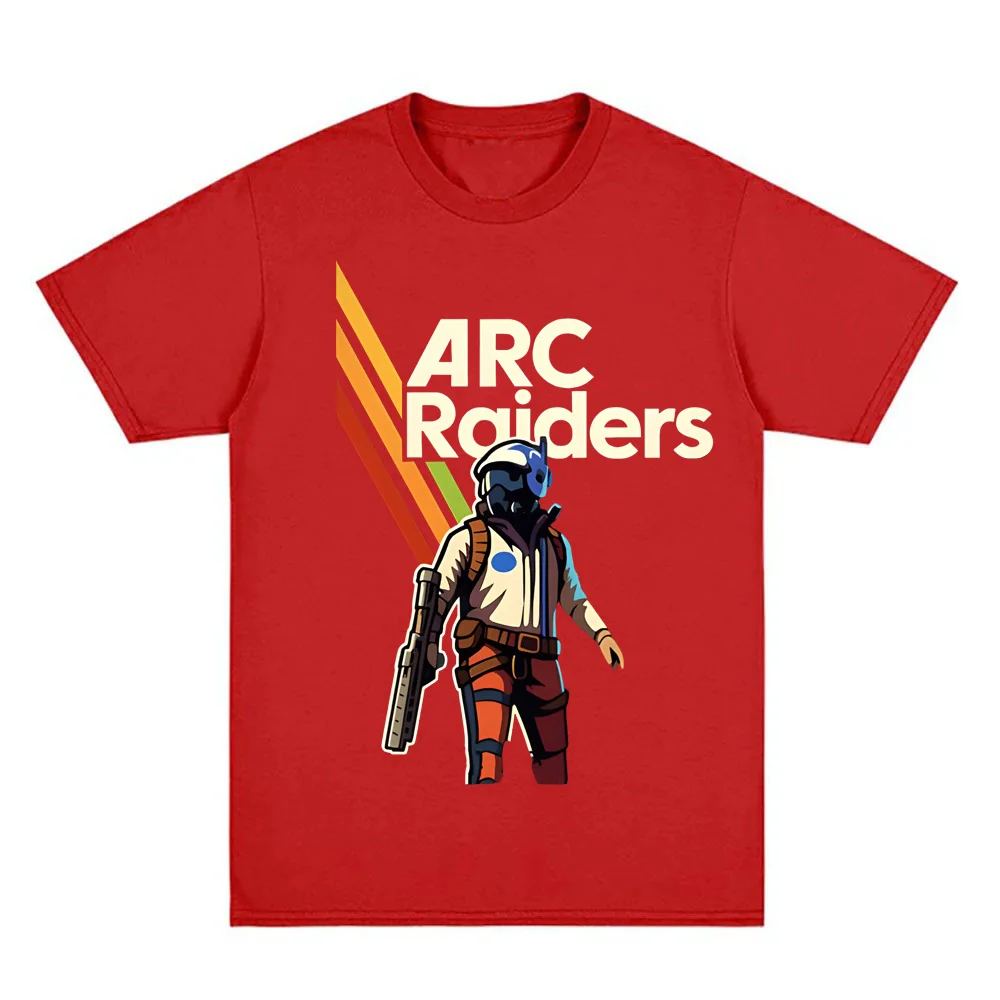Arc Raiders Retro Sci-Fi Illustration Shir 2026 Shooting Game Graphic Printing TEE 100%cotton Comfortable High Quality Soft Tees