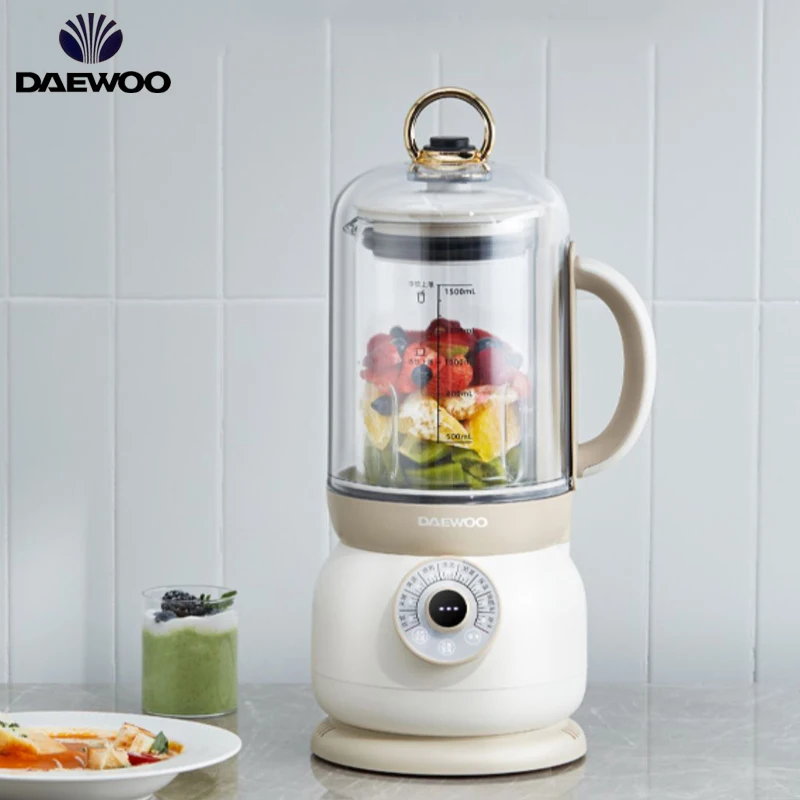 DAEWOO Food Blender High Speed Wall Breaking Stirring Mixer Filter Free Soymilk Maker Automatic Cleaning Heating For Kitchen