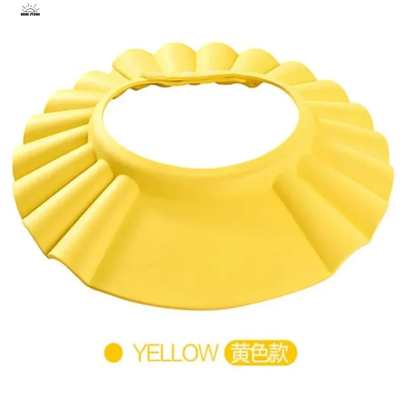 Baby Shower Cap Children Safe Bath Bathing Shampoo Caps Wash Hair Adjustable Elastic Shield for Kids Protective Bath Accessories