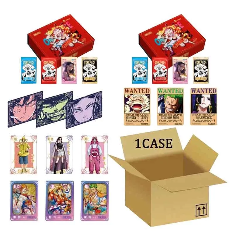 

Wholesales One Piece Collection Cards Booster Box Original Party Games Gift Card Kids Toys Anime Trading Cards