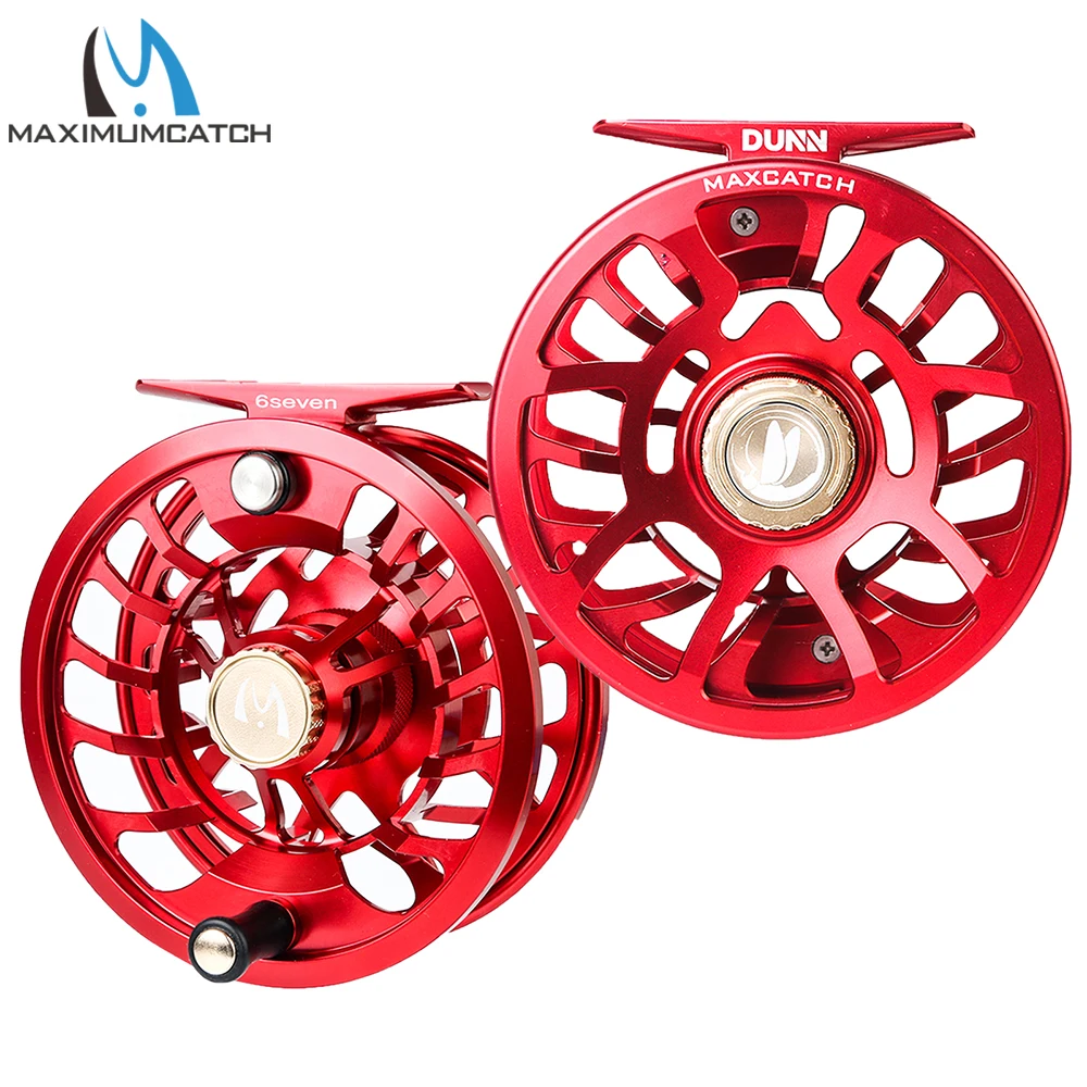 MAXCATCH Dunn Fly Reel, обработанная на станке с ЧПУ, водонепроницаемая, полностью герметичная, сверхлегкая катушка MAXSDS для ловли нахлыстом, морская, пресноводная