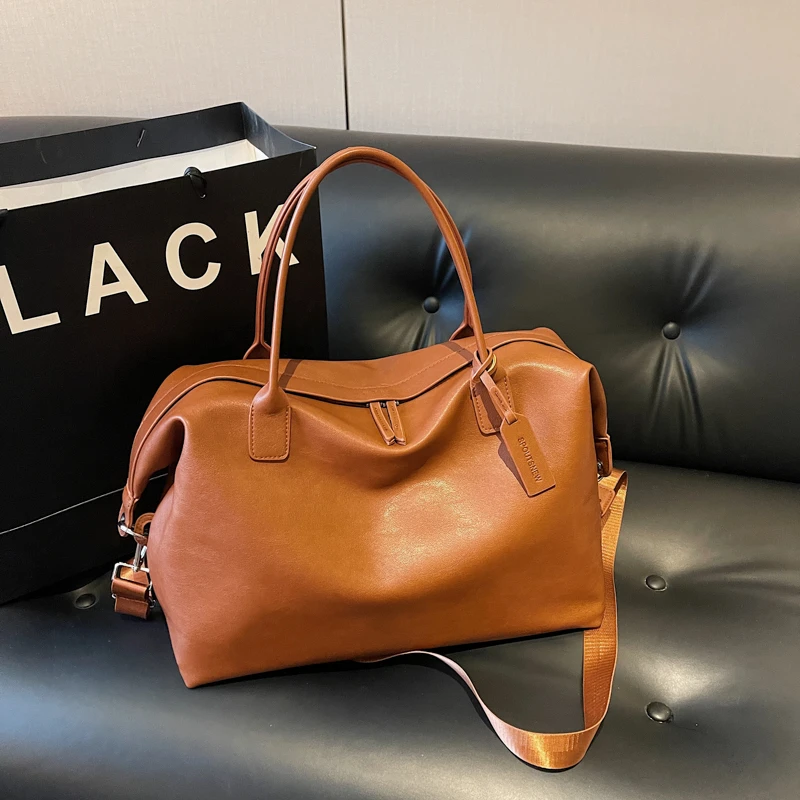 

2026 New Fashion Simple Sense of Luxury Solid PU Travel Bags Large Capacity High Quality Casual Versatile Women's Shoulder Bags