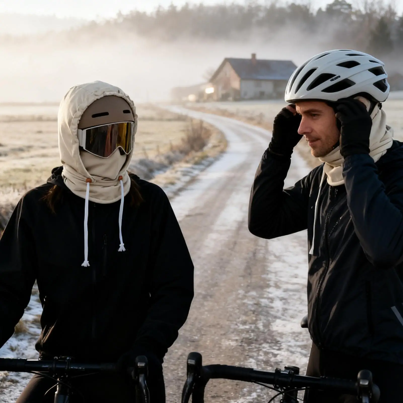 

Winter Hood Breathable Fleece Windproof Waterproof Face Cover Hood Face Cover For Cycling Dust Outdoor Work Hiking Skiing Snow