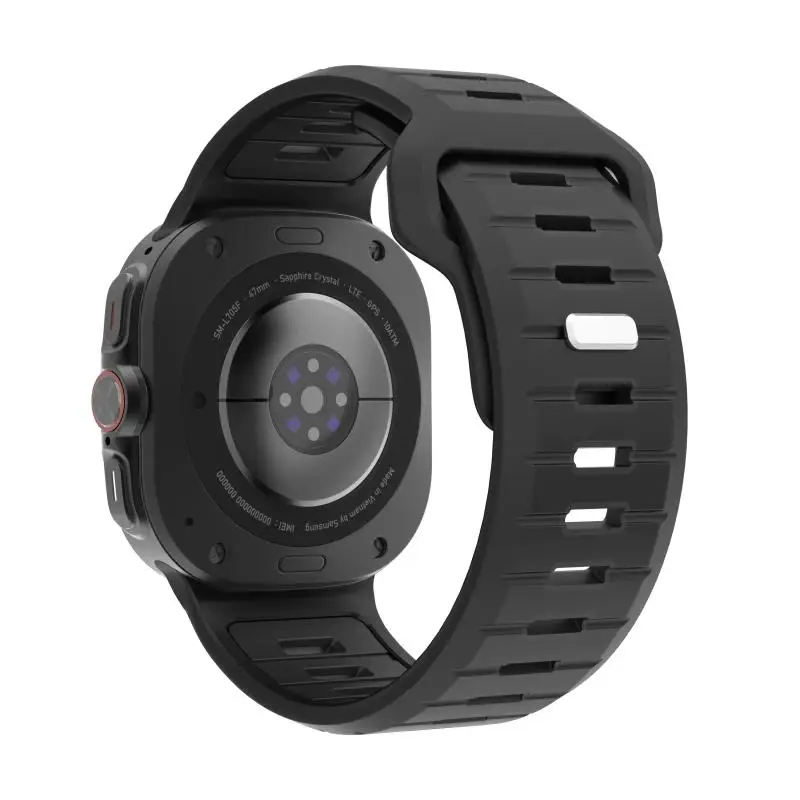 Sportliches Silikonarmband für Samsung Galaxy Watch Ultra2 2026, weiches zweifarbiges Band für Samsung Galaxy 7 Ultra 47mm, nahtloses Uhrenarmband – Detail 17