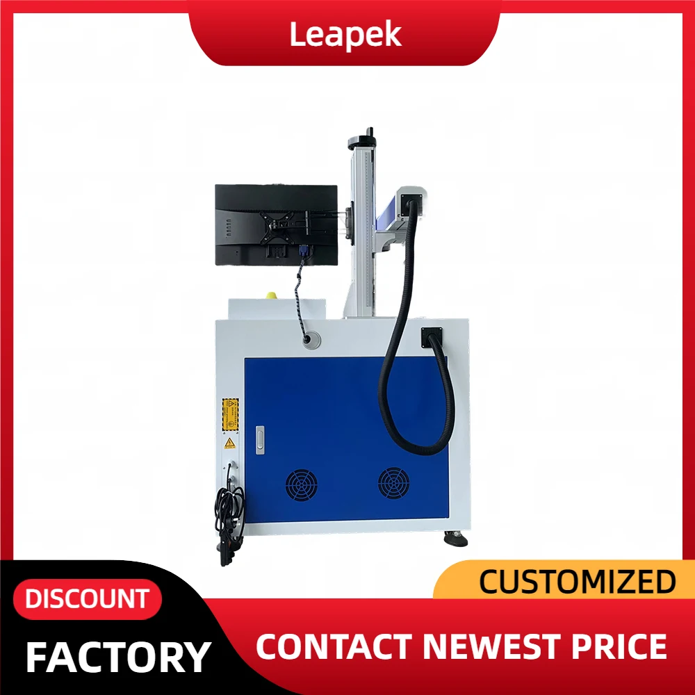 Mesin Penanda Laser Logam Fiber Laser 20W 30W 50W Desktop Portabel Rotary Handheld Pengukir Warna Lengkap Perhiasan