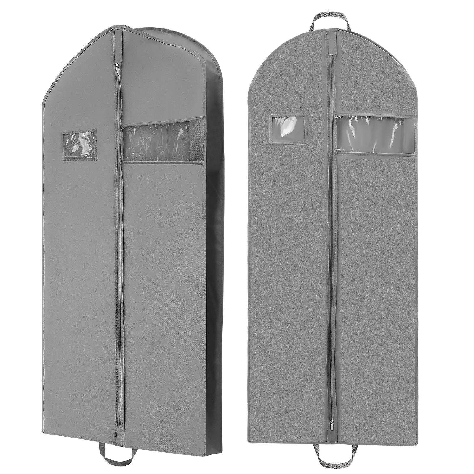 

2Pcs Dustproof Garment Bags Large Suit Cover Bags Hanging Clothes Storage Travel Garment Bag Suit Bag Clothes Storage